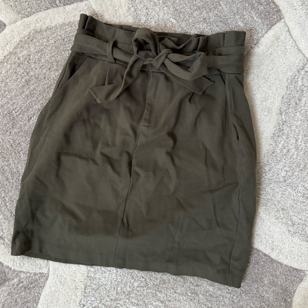 Vero Moda Dark Green A-Line Skirt